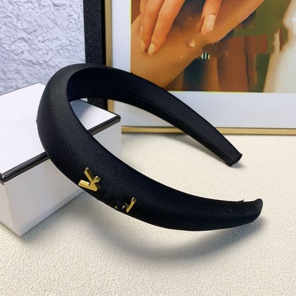 Y etter Designer Headband Sponge for Women Vintage Veet Black Hoop Hairband Sponge Headbands Fashion Hair Accessories