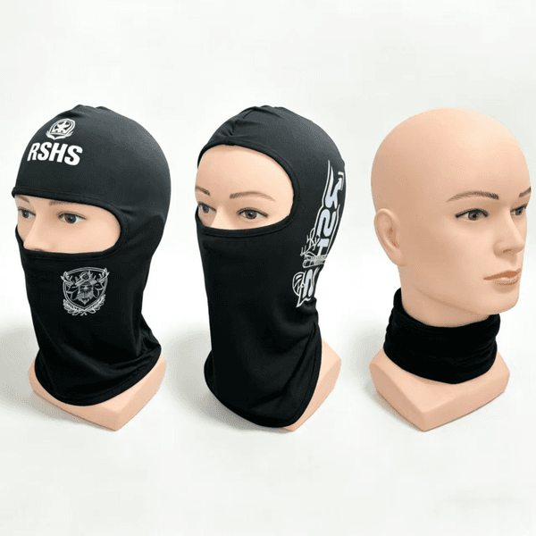 Custom riding mask breathable high elastic polyester Balaclava hat unisex motorcycle hood ski mask high quality outdoor hat manufacturers.