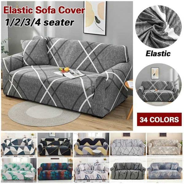 Printed Sofa Slipcovers Stretch Couch Cover Pet Friendly Non Slip Sofa Cover Washable Furniture Protector with Elastic Bottom H260416