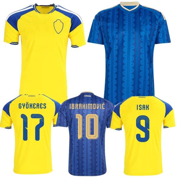 2026 Sweden soccer jerseys 26 27 Elanga Bergvall ISAK Gyokeres national home away team football shirts