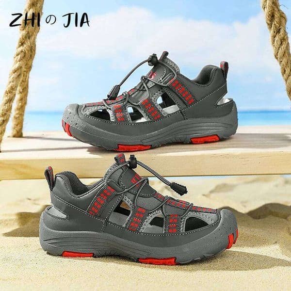 Summer New Children's Outdoor Beach Anti slip and Wear Resistant Mountaineering Shoes Fashion Casual Breathable Sandals 26W0416