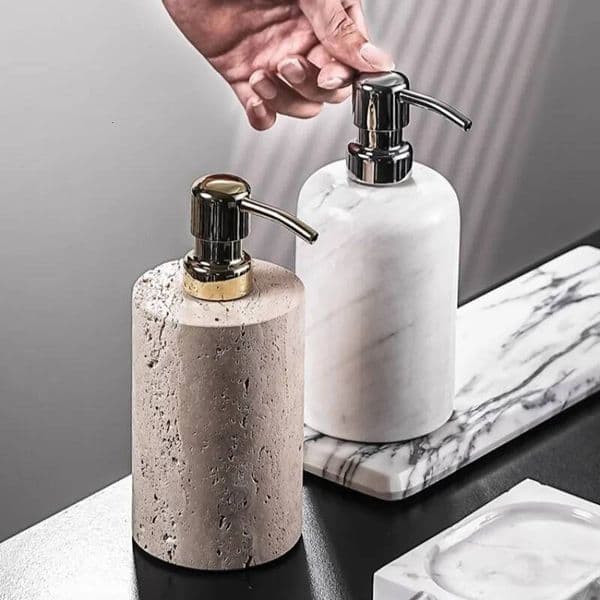 Bestseller Creative Square Marble Lotion Hotel Shampoo Refill Bottle Household Shower Gel Soap Dispenser Bathroom Accessory Ddmytues