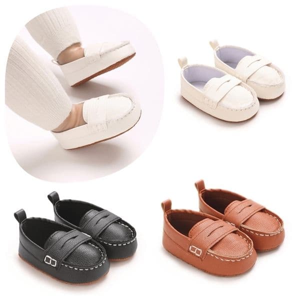 Baby Boy Loafers 0-18M - Lightweight Slip-On Shoes Comfortable Indoor/Outdoor Walkers Casual Low-Top 260415
