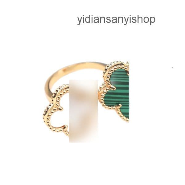 Vanly Cleeff Ring Designer Jewelry Natural white mother-of-pearl butterfly ring delicate butterfly mini-style womens accessory cleeeflys cleefring