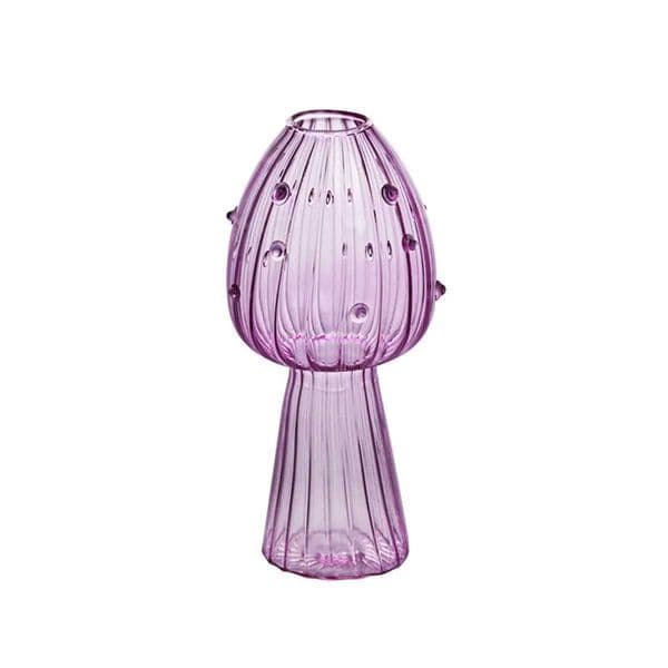 Colourful Mushroom Vase Creative Hydroponic Transparent Glass Aromatherapy Vase Living Room Dining Room Desktop Art Decoration L260516