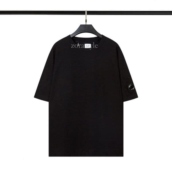 Designer Cpcompanyyyyly New Summer American Style Korean Casual Loose Round Neck Pullover Double Yarn Short Sleeve Unisex Trendy T-Shirt 470