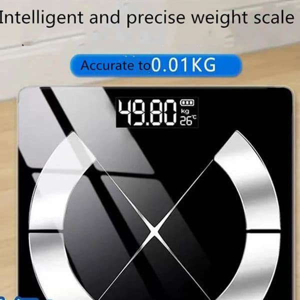 Bluetooth Fat Scale Accurate Smart Digital Bathroom Weight Wireless USB Rechargeable Smartphone APP 260416