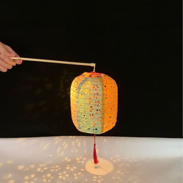 Mid-Autumn Winter Melon Hollow Paper Lantern, Hand-Folded With A Handle, Children's Ancient-Style Prop For Scene Decoration ddmyAug