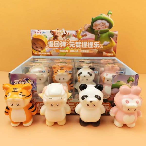 Cute Cat Squishy Toy Slow Rebound Super Soft Mud Feel Stress Relief Squeeze Ball Fidget Toy for Kids BY SEA