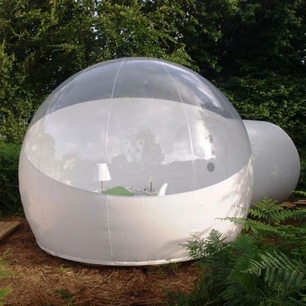 Free delivery Outdoor Commercial Bubble Hotel House 4m diameter+2m tunnel Transparent Inflatable air Dome Camping Crystal Lodge Room For Rental Or Sale Business thumbnail 2