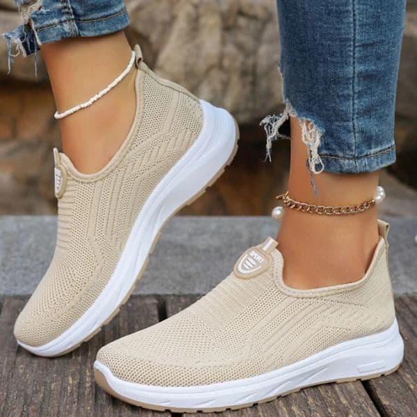 Womens Sneaker Slip On Women Sneakers Breather White Shoes Women Casual Sneaker Sports Shoes Comfortable Vulcanize Shoes Female 260415BJ
