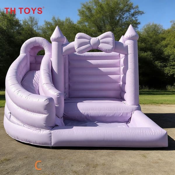 Inflatable Bouncer For Rental Business Free Shipment Outdoor Activities Commercial Bouncy 13X13ft Purple Inflatable Jumper House With Slide And Ball Pit