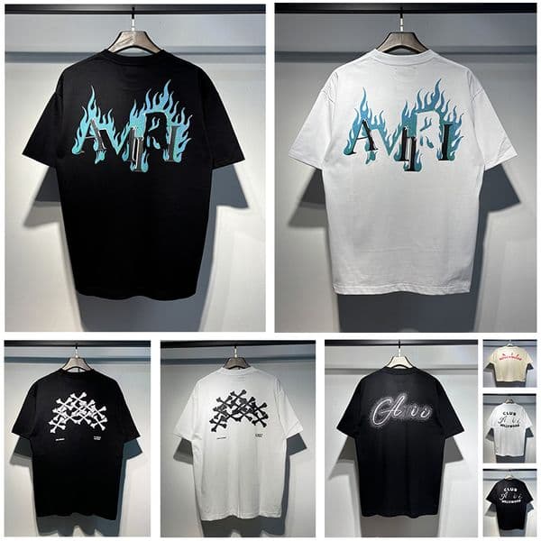 designer amirimen shirt fashion t-shirts graphic tee shirt shirts for men casual loose short sleeves amira t shirt summer mens t shirt black shirt size S-XL