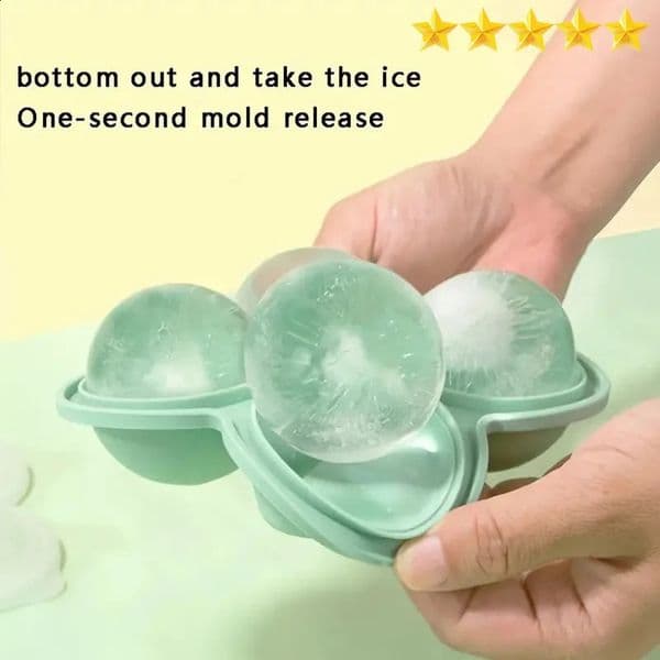 1pc Large Silicone Ice Cube Trays EasyRelease No Leakage Perfect for Whiskey Cocktails Juice and Parties 260415