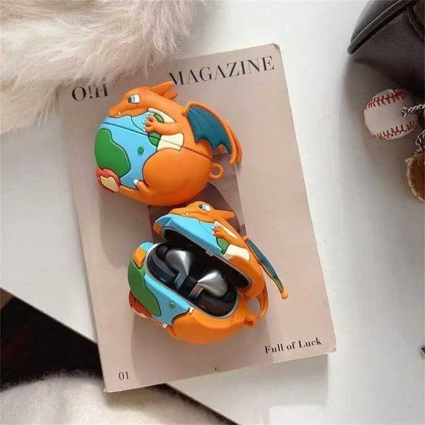 For Samsung Galaxy Buds 3 Pro FE Buds3 Earphone Case 3D Charizard Cartoon Silicone Protective Headphone Box Cover S26415