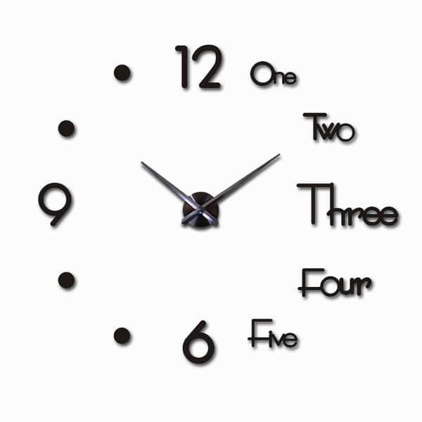 Silent DIY 3D Wall Clock with Mirrored Design - Modern Stylish Decoration for Home