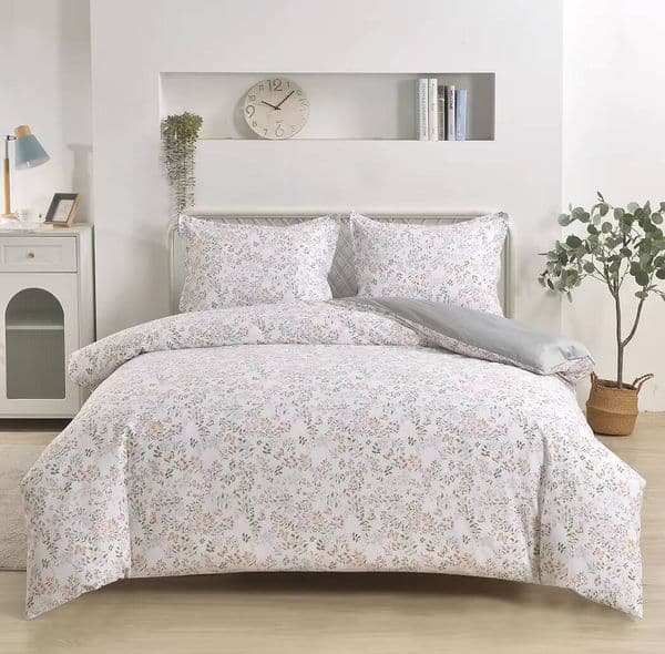 Wholesale Customized Extra-Large Luxury Floral Print Lightweight Non-Toxic Eco-Friendly 200TC Bedding Set