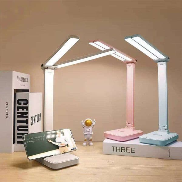 LED 3 Levels Dimmable Touch Night Light USB Rechargeable Eye Protection Foldable Table Lamp For Bedroom Bedside Desk 26W0416