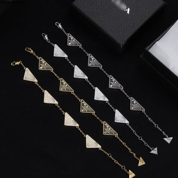 Charm Bracelets earrings charm bracelets designer jewelry for women men luxury bracelet p home classic inverted triangle simple epoxy letter fashionable
