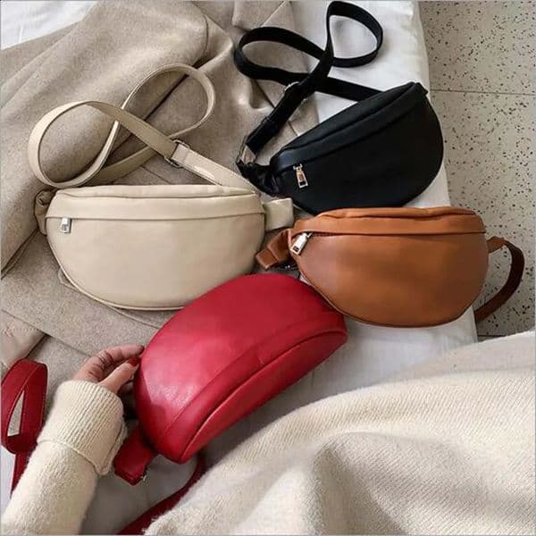 y ner Women Waist Bag High Quality Soft Leather Fashion Chest Bag Female Fashion Shoulder Bags Ladies Fanny Pack 260415BJ