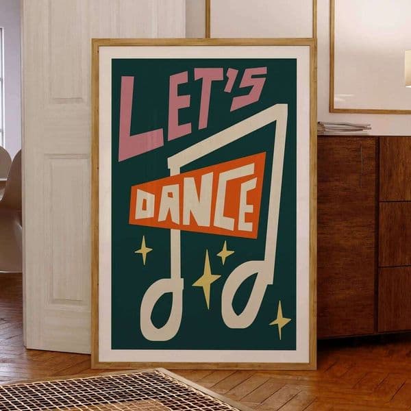 Let's Dance To The Music Wall Art Prints Canvas Painting Poster Picture For Living Room Home Decor 26H0416