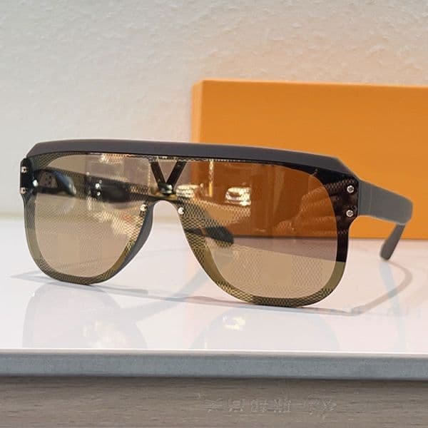 Rectangular Men Sunglasses 26SS Designer Mens Glasses Acetate Frame Top Quality Purple Lens UV400 with Original Box Z2878U