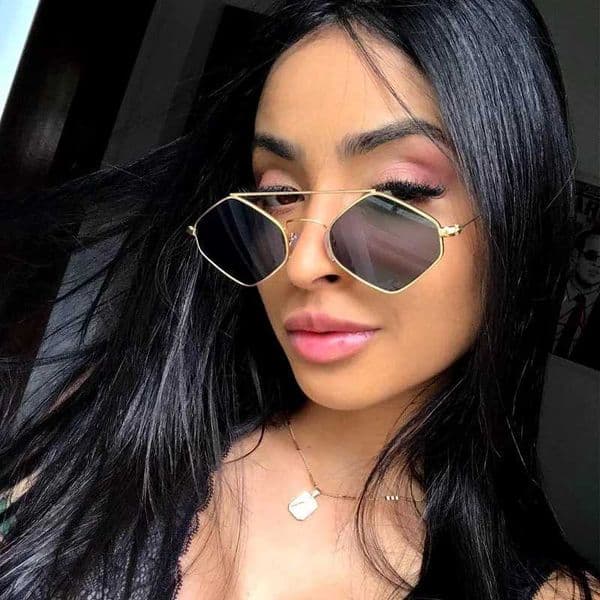 Designer Sunglasses Women Luxury Sun Glasses Diamond Rhombus Metal Frame Retro Unisex Men Fashion Eyewear J260417