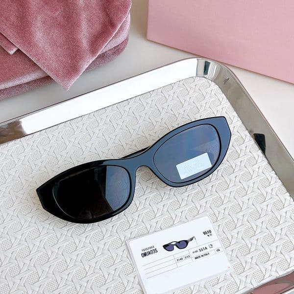 Square cat eye sunglasses women designer sunglasses glasses shades sunglasses men design Euro american trend rimless outdoor goggles high quality Daily wear UV400
