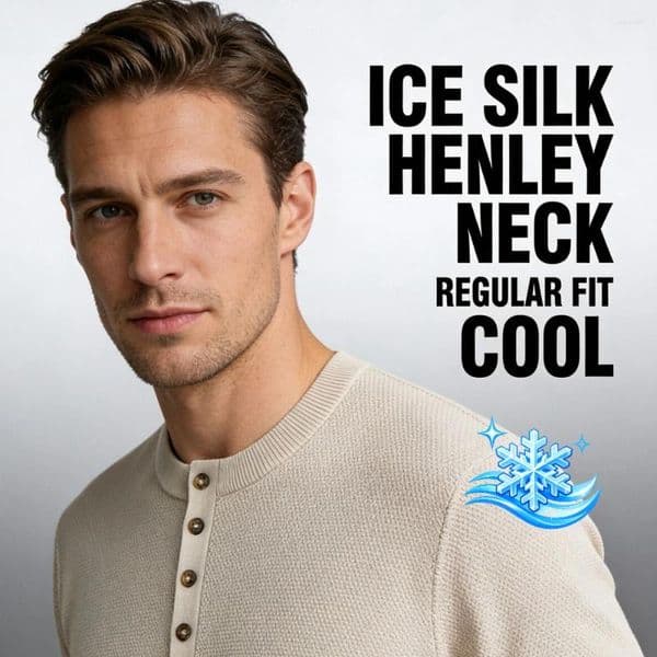 Men's Polos Mens Polo Shirt Henley Neck Viscose Polyester Regular Fit Solid Color Knit Short Sleeve Ice Silk Cool Breathable Luxury Casual