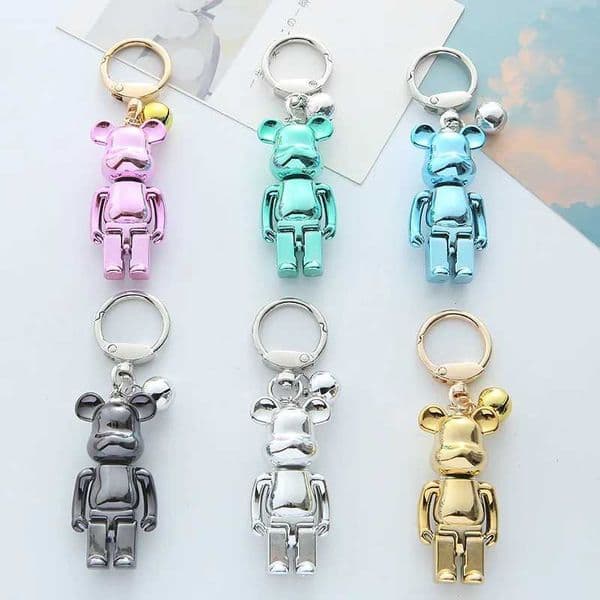 Cartoon ooth Violent Bear Key ain RCar Bag Key Pendant Creative Bear Doll Key ain Pendant J260417