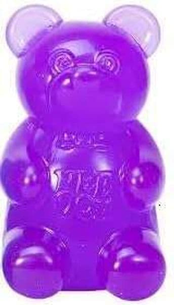 Schylling NeeDoh Gummy Bear Sensory Fidget Toy with Jelly-Like Filling 3.5" Tall - Purple (Pack of 1)