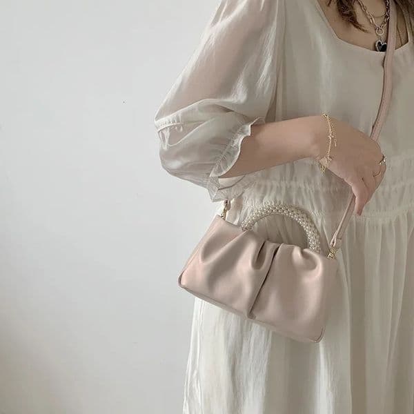 Fashion Pearl Handle Women Dinner Clutch Purse Handbags y n Ladies Square Shoulder Bags Female Small Messenger Bag 260416BANJIA