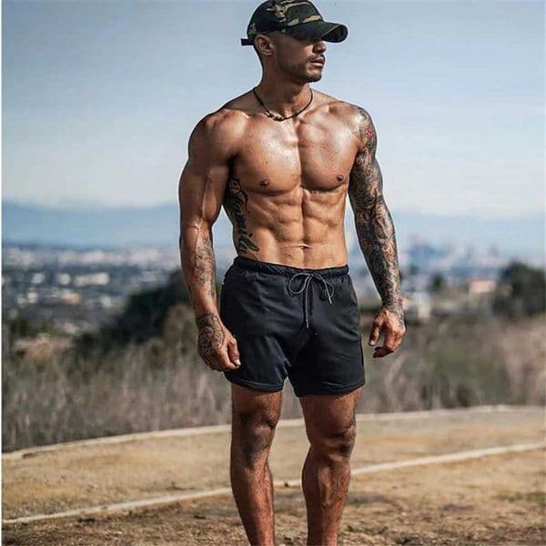 Camo Running Shorts Men Gym Sports Shorts 2 In 1 Quick Dry Workout Training Gym Fitness Jogging Short Pants Summer Homme Shorts X260417