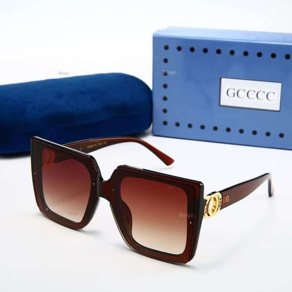 Free Shipping Designer Sunglasses Metal Double Letter UV400 protection luxury sunglasses for women men Acetate nylon Plastic frame Resin lenses Glasses