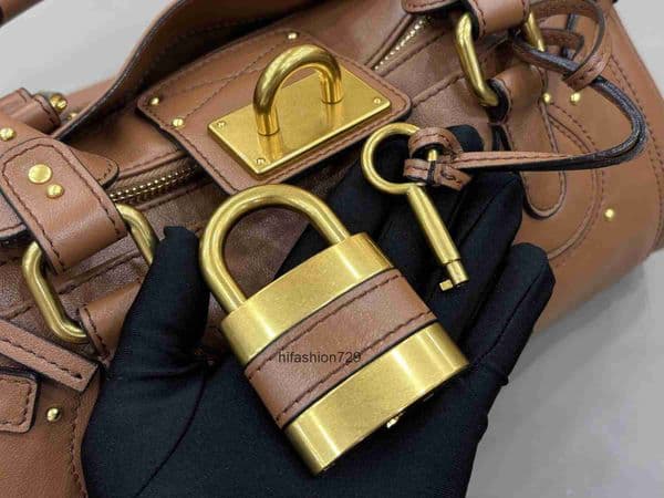 12a Top quality paddington bag designer bag women handbag shoulder bag meatal fittings classic oversized lock real leather crossbody 26cm 36cm J1KG