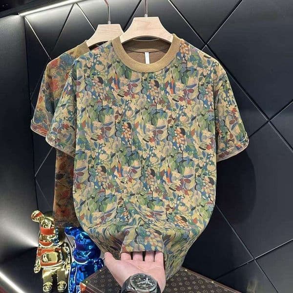 2026 New Summer Printed Short-Sleeve Trendy And Stylish Half-Sleeve European Luxury T-Shirt, Wholesale Available