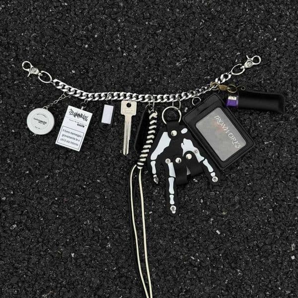 Creative Skeleton Palm Waist ain Handmade Keyain Pendant Trendy Dresscessories J260417