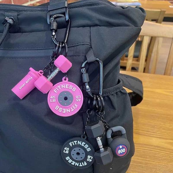 Dethable Baell Plates Keyain Dopamine INS Simulation Dumells KeyrWater Cups Creative Fitness Series Pendant Friends J260417