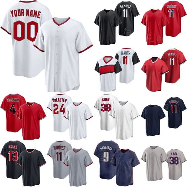 Baseball 4 Brayan Rocchio Jersey Womens Youth Man 13 Gabriel Arias 11 Jose Ramirez 38 Steven Kwan 24 Chase DeLauter 9 Kyle Manzardo 2026 2027 City Connect YinDiAnRen