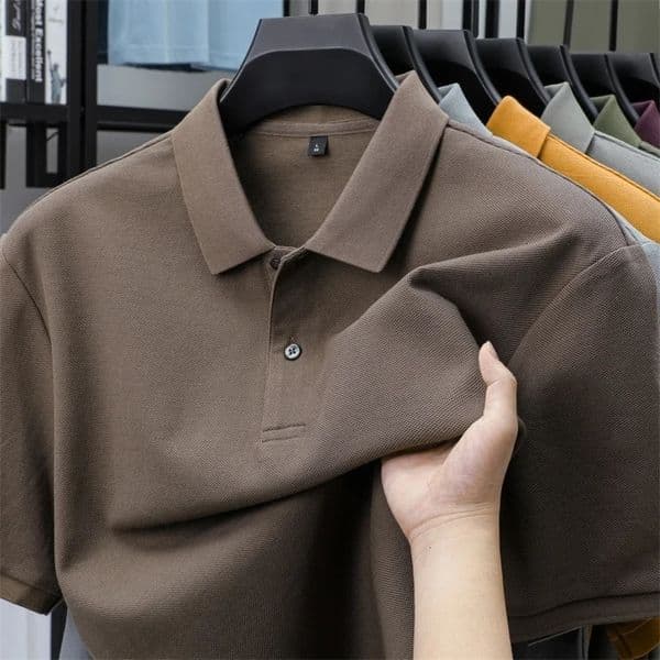100 pure mens short sleeve summer custom fashion polo shirt highquality boutique Tshirt business casual top 251027BJ