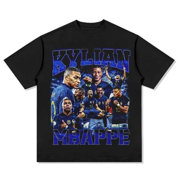 Kylian Mbapp 100cotton mens Tshirt football France team jersey Commemorative shirt Summer Unisex oversized Short Slve top L260417