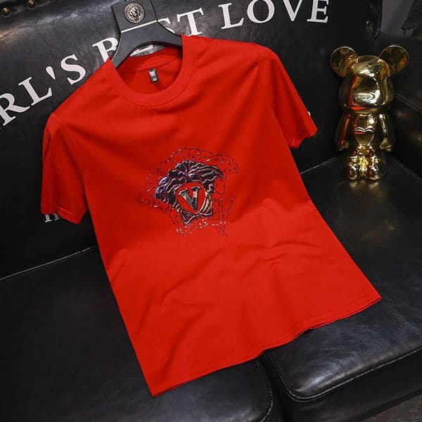 Men's Short-Sleeve T-Shirt, Summer Thin Style, Trendy Brand Men's Clothing, Slim-Fit Printed Round-Neck Casual Top
