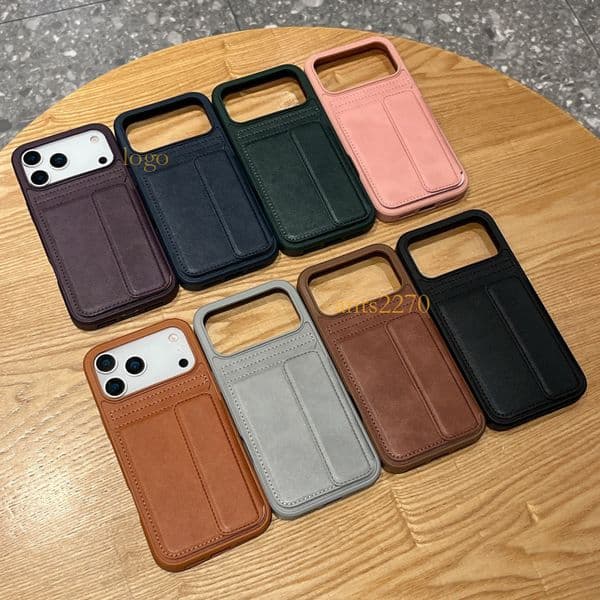 Suitable for iPhone 17 Pro Max, lightweight card holder two-in-one phone case, Apple 16 leather protective cover with magnetic attraction 2c6