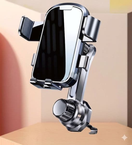 Premium Metal Gravity Car Phone Mount Air Vent Secure Hook Clip Auto Clamping Holder Universal Extension Stand For iPhone Samsung Ultra WholeSale Bulk
