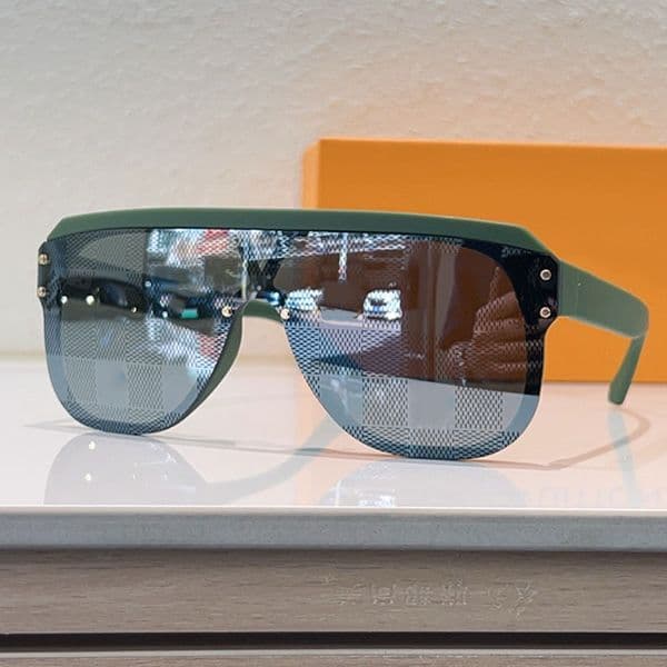 Designer Men Mask Shaped Sunglasses Acetate Fiber Frame Luxury Brand Womens Glasses Top Quality Outdoor Vacation Travel Mens Goggles Z2878U UV Protection