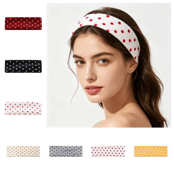 L6015-UU Fashion Quick Drying Wave Elastic Hairbands 7cm Widened Headband Summer Fitness Headband Yoga Sweat-absorbent Hairband Fashion Hair Accessories