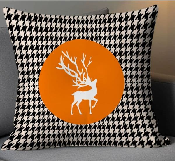 Orange Throw Pillow Cover 18x18 Inch, Nordic Style Light Luxury Soft Decorative Square Cushion Case, Lumbar Back Support Pillow for Sofa Living Room Bedroom Car