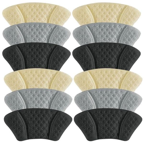 6Pairs Wear-Resistant Heel Pads Breathable Foot Cushions for Shoes Heel Protectors Comfortable Walking Bag Cushion Pad 260303BJ