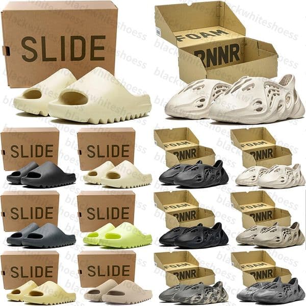 Free Shipping With Box Designer sandals foam slides runners runner clogs heels slippers sliders shoes for mens d h gate womens sandal sandles mules sandale discount