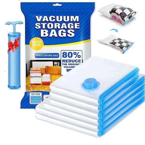 Vacuum Storage For Clothes Pillows Blanket More Space Save Compression Travel Bags Bedding Home Organizer 26W0418